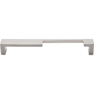 Sanctuary II Modern Metro Notch Pull B 7'' cc TK260BSN Brushed Satin Nickel