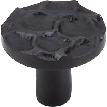 Cobblestone Round Knob Medium 1 3/8'' TK296CB Coal Black