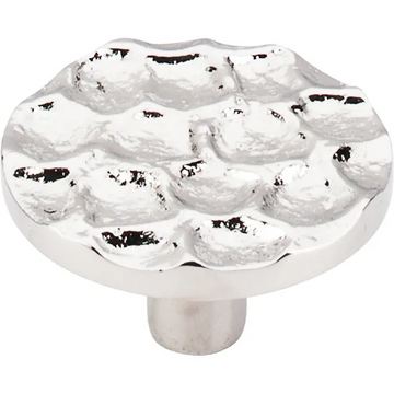 Cobblestone Round Knob Large 1 15/16'' TK297PN Polished Nickel