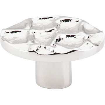 Cobblestone Oval Knob Small 2'' TK298PN Polished Nickel