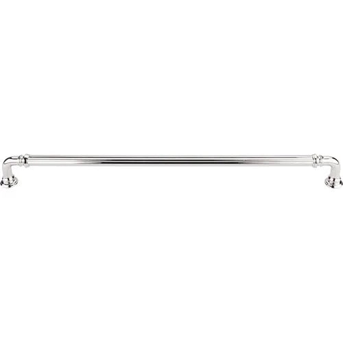 Chareau Reeded Pull 12'' cc TK326PN Polished Nickel