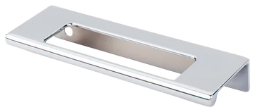 Mercer Europa Cut Out Tab Pull 3 3/4'' cc TK520PC Polished Chrome
