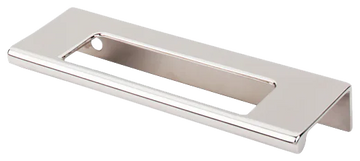 Mercer Europa Cut Out Tab Pull 3 3/4'' cc TK520PN Polished Nickel