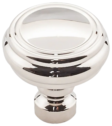 Brixton Rimmed Knob 1 1/4 Inch in Polished Nickel TK880PN