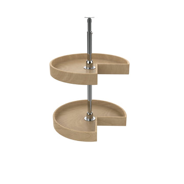 Rev-A-Shelf 18 in Wood Kidney Lazy Susans 2-Shelf LD-4NW-472-1
