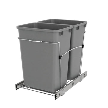 Rev-A-Shelf Double 35 Qrt Pull-Out Waste Containers RV-18KD