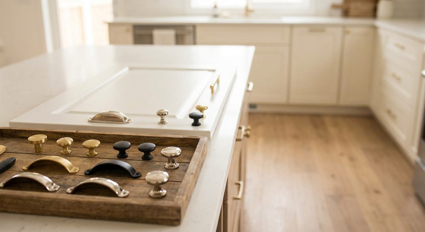 How to choose cabinet hardware for shaker cabinets