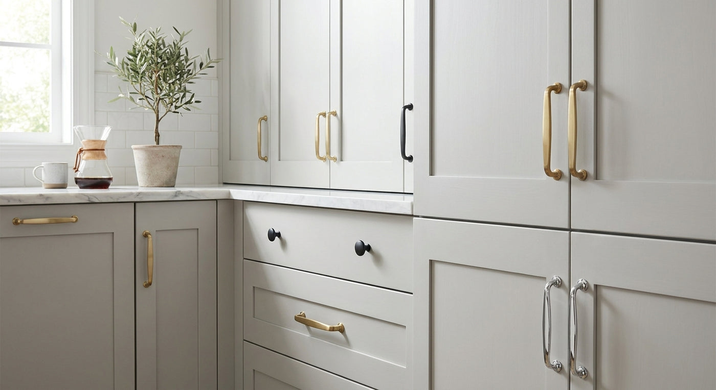 Cabinet hardware for gray cabinets