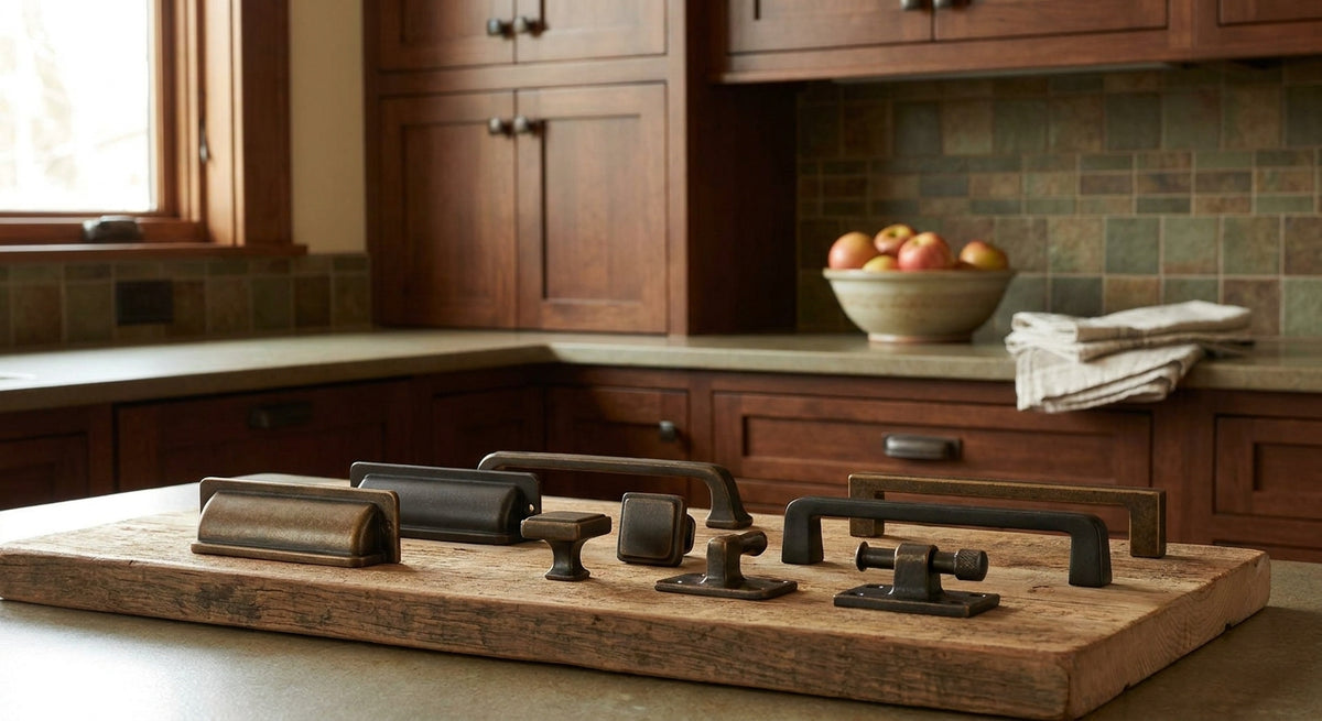 How to choose cabinet hardware for craftsman homes