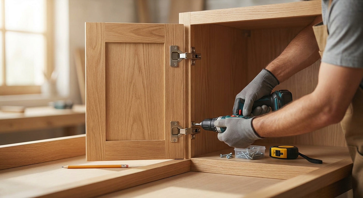 How to install cabinet hinges on face-frame cabinets