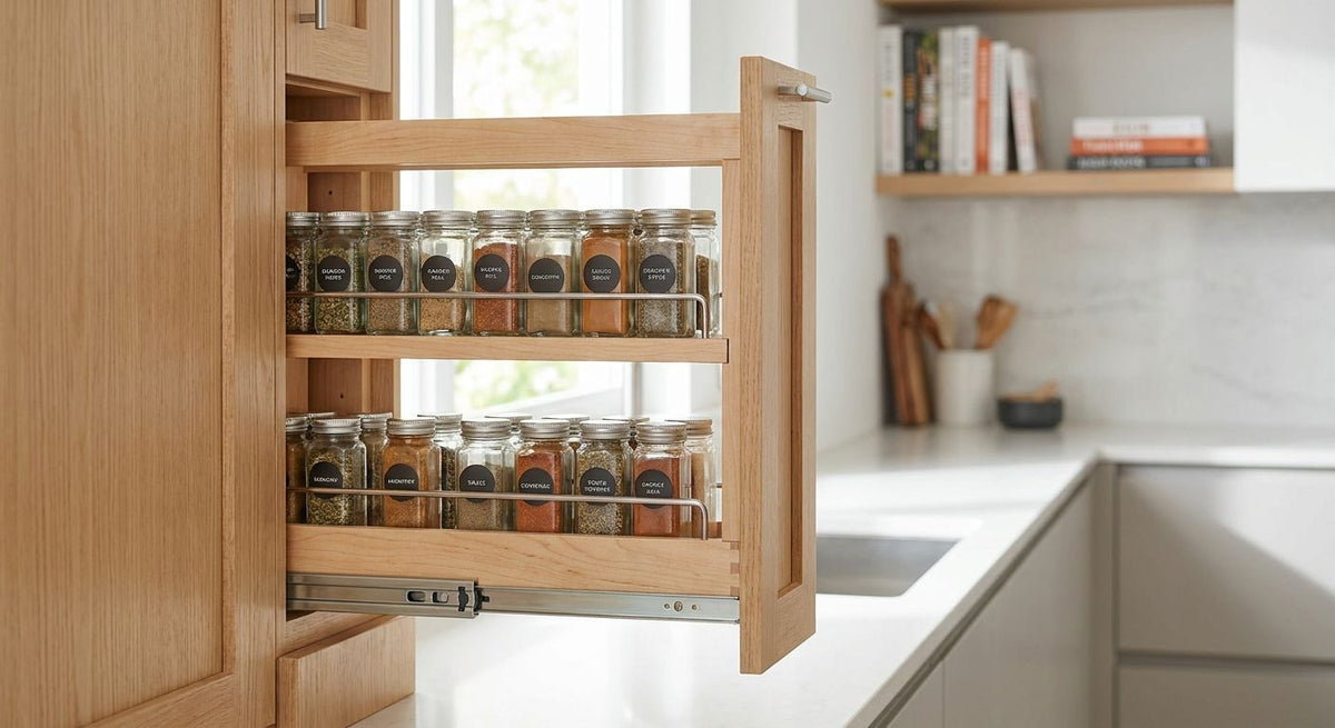Pull-Out Spice Rack Organizers for Kitchen Cabinets 2026