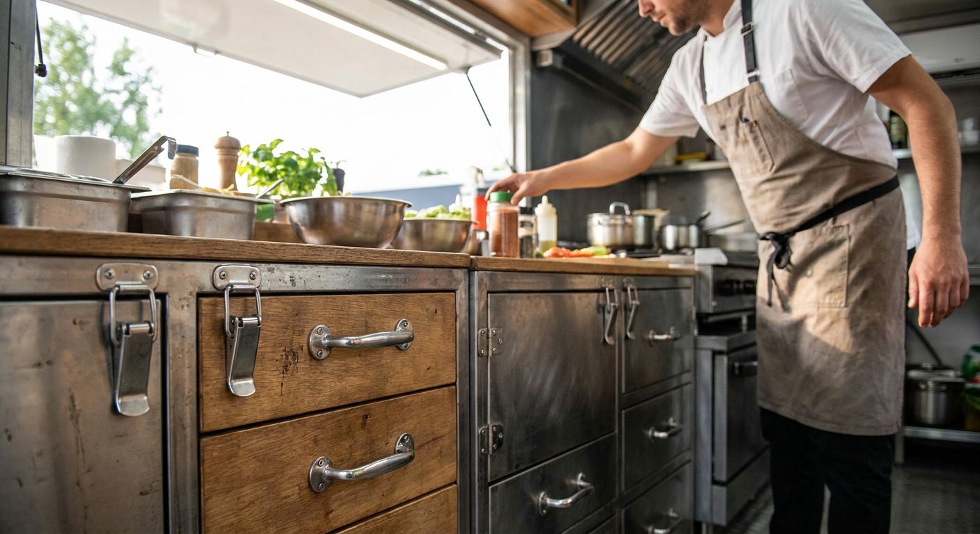 Cabinet Hardware for Food Trucks 2026: Stainless Wins
