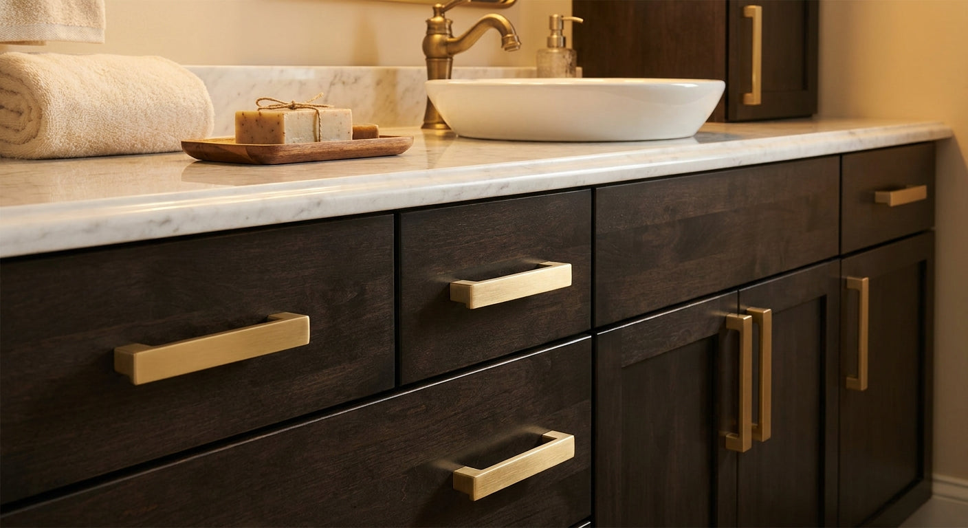 Brushed Gold Cabinet Pulls for Luxury Vanities (2026)