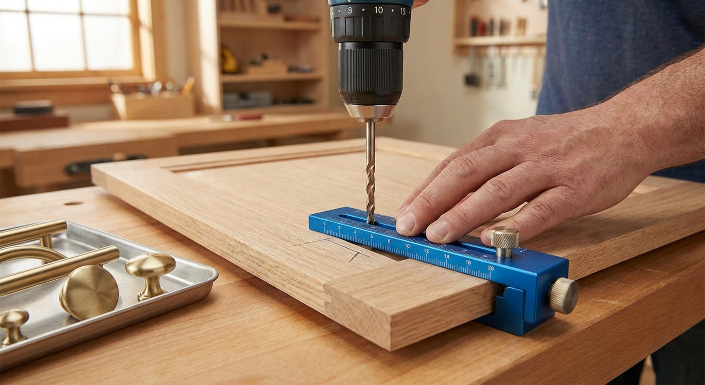 How to use a cabinet hardware jig for perfect placement