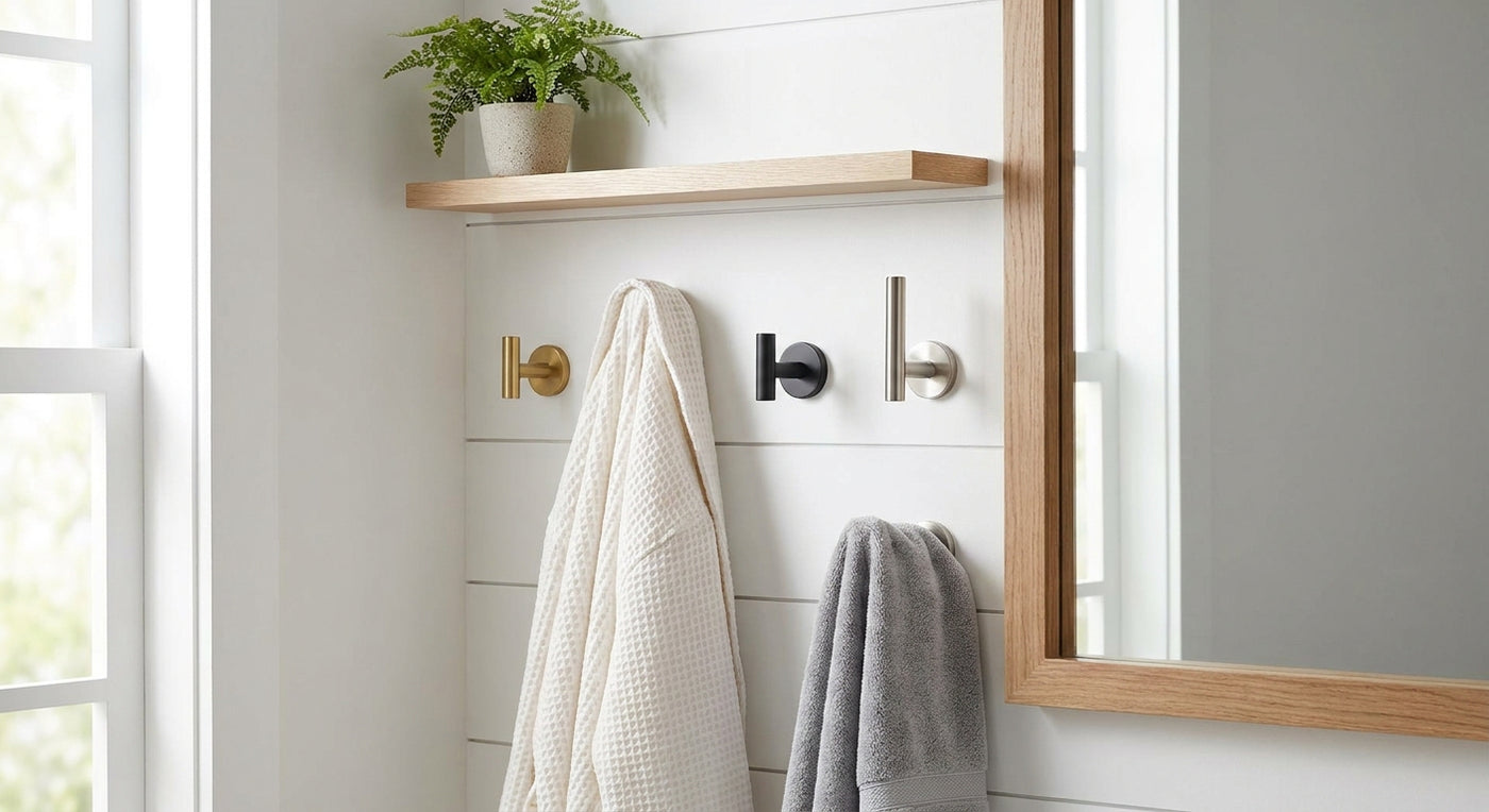 Best robe hooks for small bathrooms