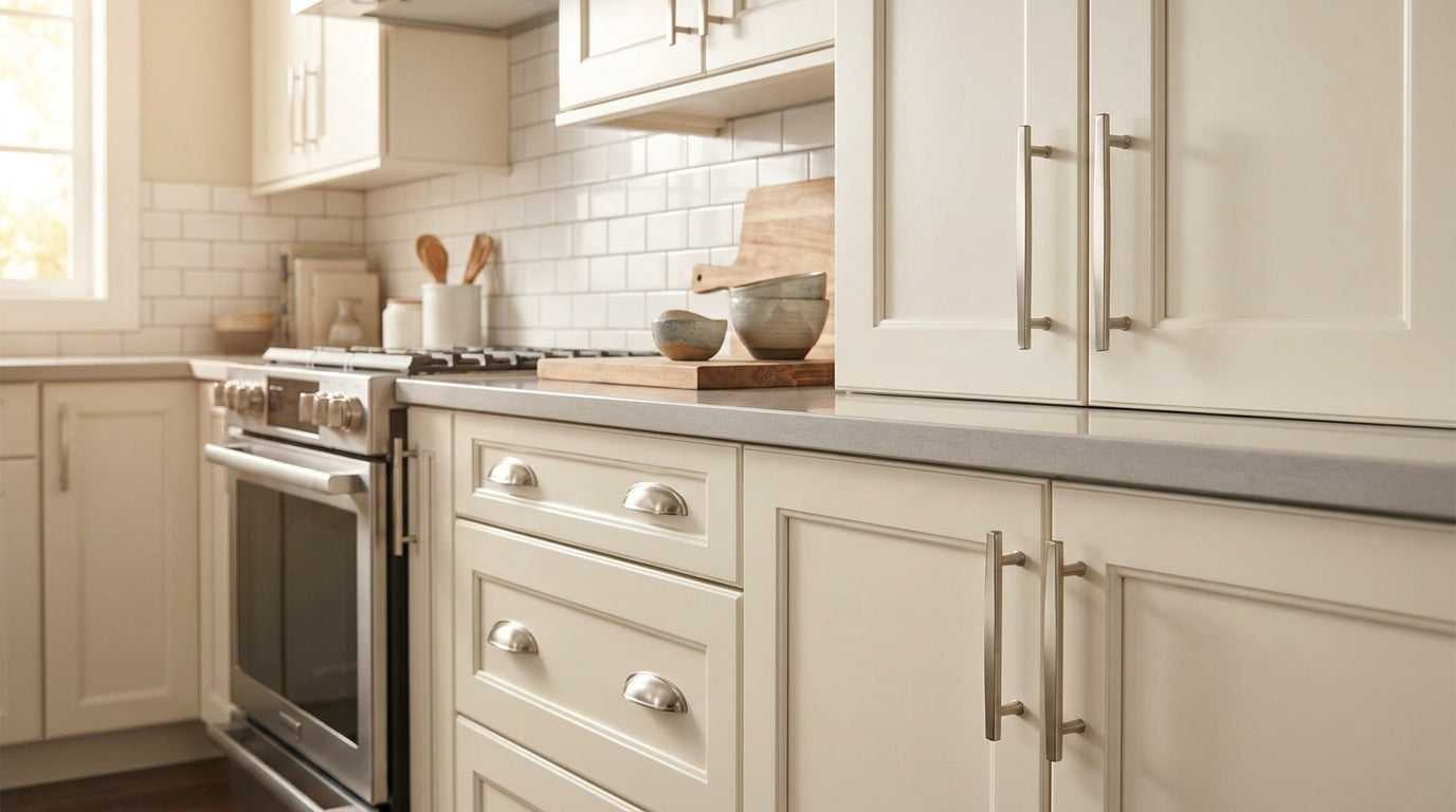 Best satin nickel pulls for shaker cabinets
