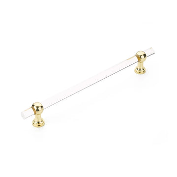 Lumiere Transitional Concealed Surface, Appliance Pull, NON-Adjustable Clear Acrylic, 12'' cc