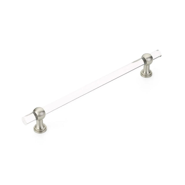 Lumiere Transitional Concealed Surface, Appliance Pull, NON-Adjustable Clear Acrylic, Satin Nickel, 12'' cc CS412-15