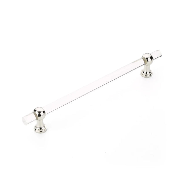 Lumiere Transitional Concealed Surface, Appliance Pull, NON-Adjustable Clear Acrylic, Polished Nickel, 12'' cc CS412-PN