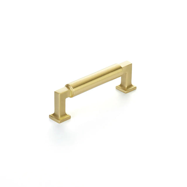 Haniburton Pull, Satin Brass, 3-1/2'' cc  477-SB