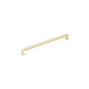 Haniburton Concealed Surface, Appliance Pull, Satin Brass, 12'' cc CS482-SB