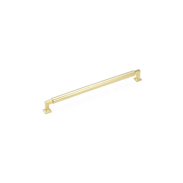 Haniburton Concealed Surface, Appliance Pull, Unlacquered Brass, 12'' cc CS482-UNBR