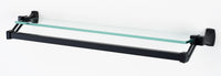 Cube Bath 25'' Glass Shelf w/Towel Bar A6527-25