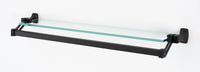 Cube Bath 25'' Glass Shelf w/Towel Bar A6527-25-CHBRZ