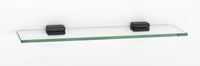 Cube Bath 18'' Glass Shelf w/Brackets A6550-18-CHBRZ