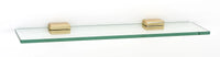 Cube Bath 18'' Glass Shelf w/Brackets A6550-18