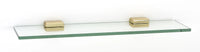 Cube Bath 18'' Glass Shelf w/Brackets A6550-18-PB