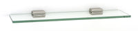 Cube Bath 18'' Glass Shelf w/Brackets A6550-18-PN