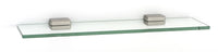 Cube Bath 18'' Glass Shelf w/Brackets A6550-18-SN
