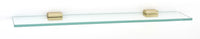 Cube Bath 24'' Glass Shelf w/Brackets A6550-24-PB