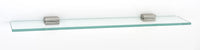 Cube Bath 24'' Glass Shelf w/Brackets A6550-24-PN