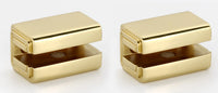 Cube Bath Glass Shelf Brackets Only A6550-PB