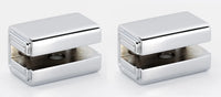 Cube Bath Glass Shelf Brackets Only A6550-PC