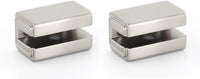 Cube Bath Glass Shelf Brackets Only A6550-SN