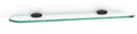 Royale Bath 18'' Glass Shelf w/Brackets A6650-18-CHBRZ