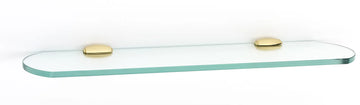 Royale Bath 18'' Glass Shelf w/Brackets A6650-18-PB