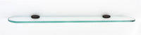 Royale Bath 24'' Glass Shelf w/Brackets A6650-24-CHBRZ