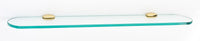 Royale Bath 24'' Glass Shelf w/Brackets A6650-24