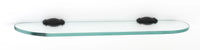 Charlie's Bath 18'' Glass Shelf w/Brackets A6750-18-BRZ
