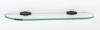 Charlie's Bath 18'' Glass Shelf w/Brackets A6750-18-CHBRZ
