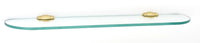 Charlie's Bath 24'' Glass Shelf w/Brackets A6750-24-PB
