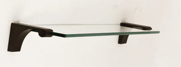 Luna 24'' Glass Shelf w/Brackets A6850-24