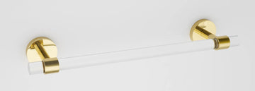Contemporary Acrylic Bath 12'' Towel Bar A7220-12-PB