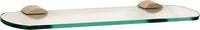 Contemporary 3 Bath 18'' Glass Shelf w/Brackets A7650-18-PN