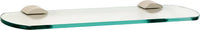 Contemporary 3 Bath 18'' Glass Shelf w/Brackets A7650-18-SN