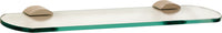 Contemporary 3 Bath 24'' Glass Shelf w/Brackets A7650-24-PN